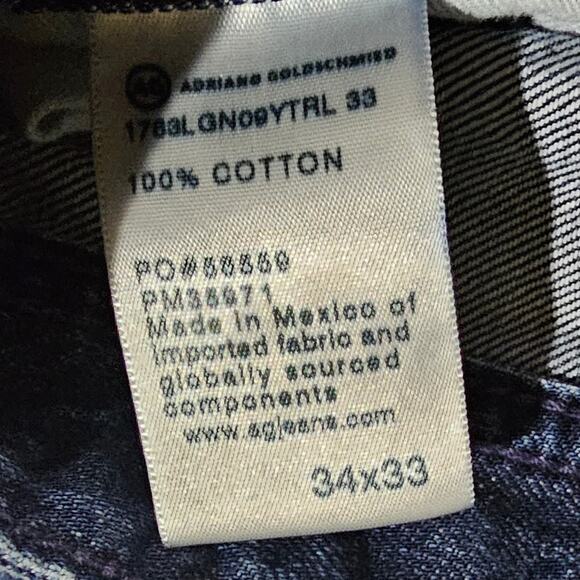 AG-ED Denim Tellis Modern Slim Jeans – Dark Wash, Straight Leg, Men's 34x31 - Picture 9 of 10